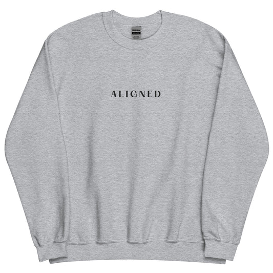 Aligned Embroidered Crewneck Sweater